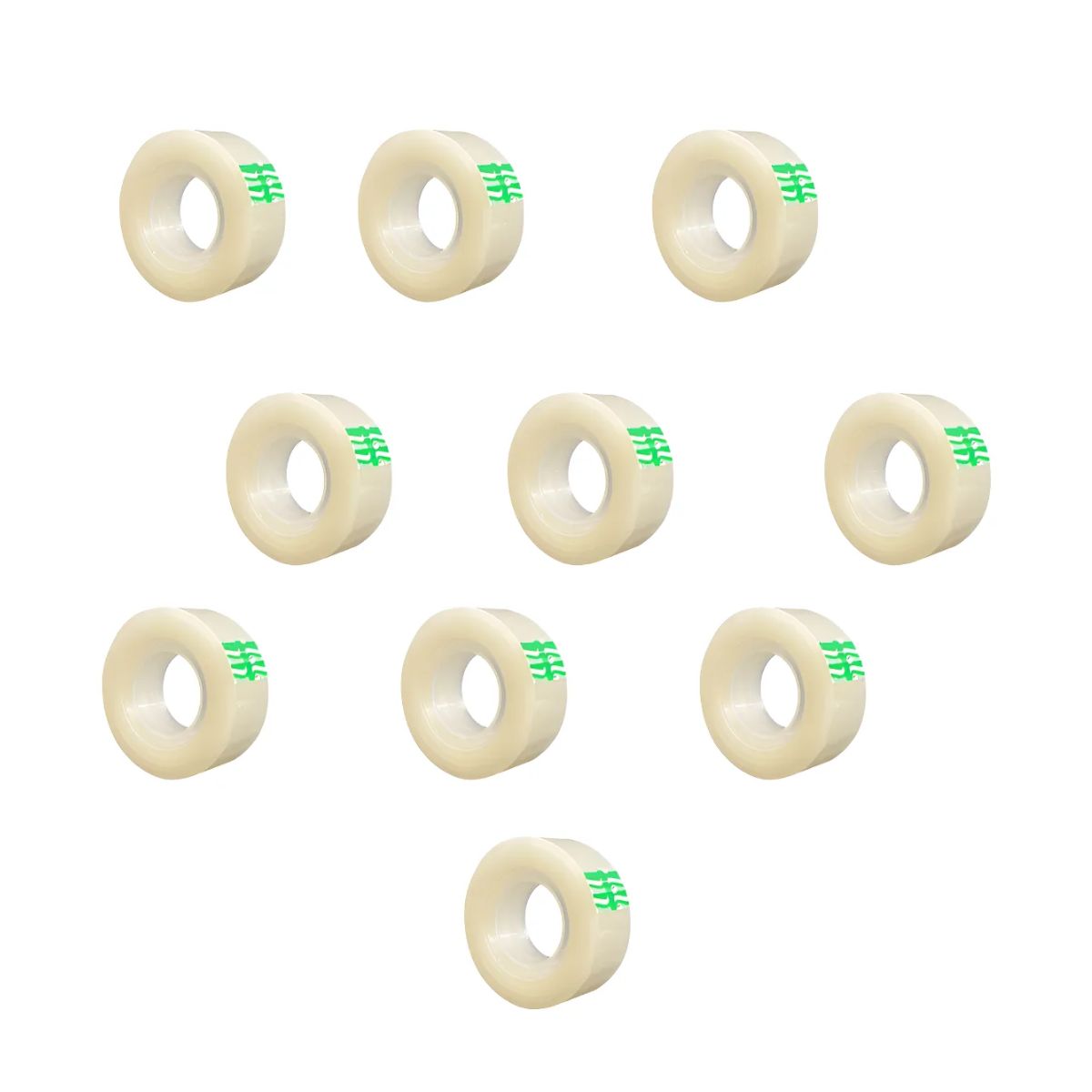 Pack 10 Cinta Corte Facil Devek 24mmx65m Transparente Escolar