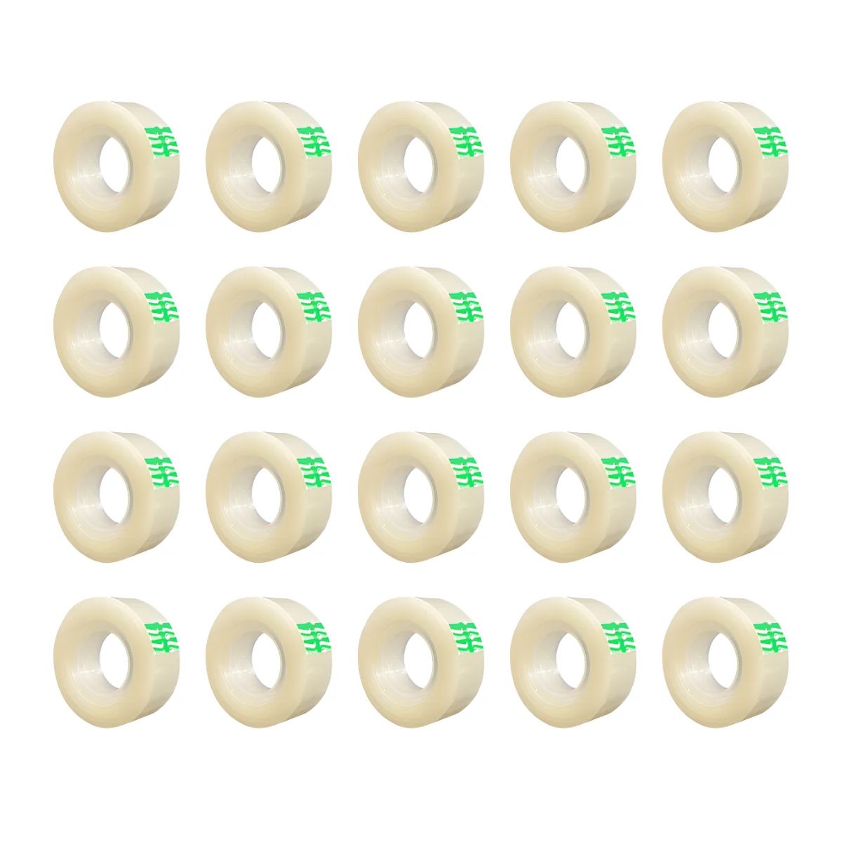 Pack 20 Cinta Corte Facil Devek 24mmx65m Transparente Escolar