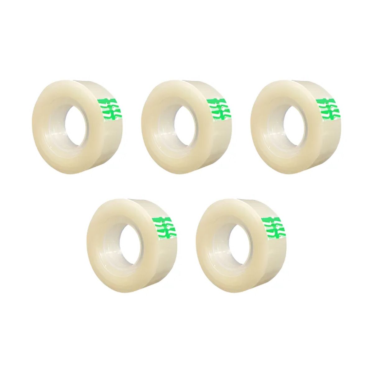 Pack 5 Cinta Corte Facil Devek 24mmx65m Transparente Escolar