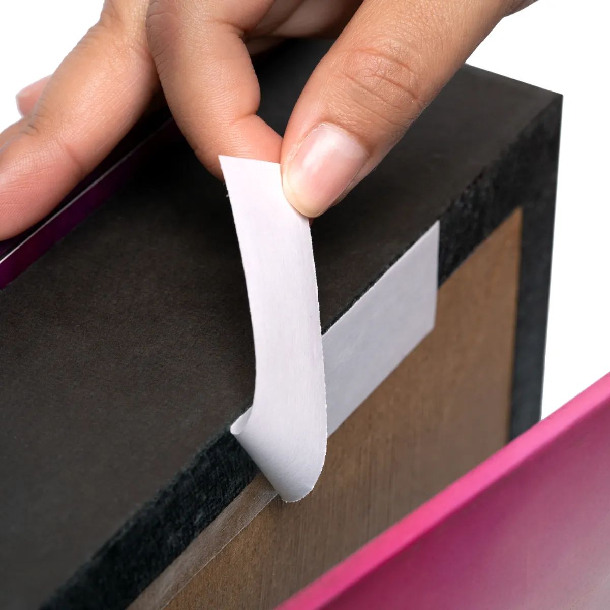 Cinta Adhesiva Doble Cara Papel Devek 24mm X 33m Color Blanco