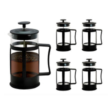 Cafetera Individial Prensa Francesa 350ml De Vidrio 5 Piezas Negro Drink Lab