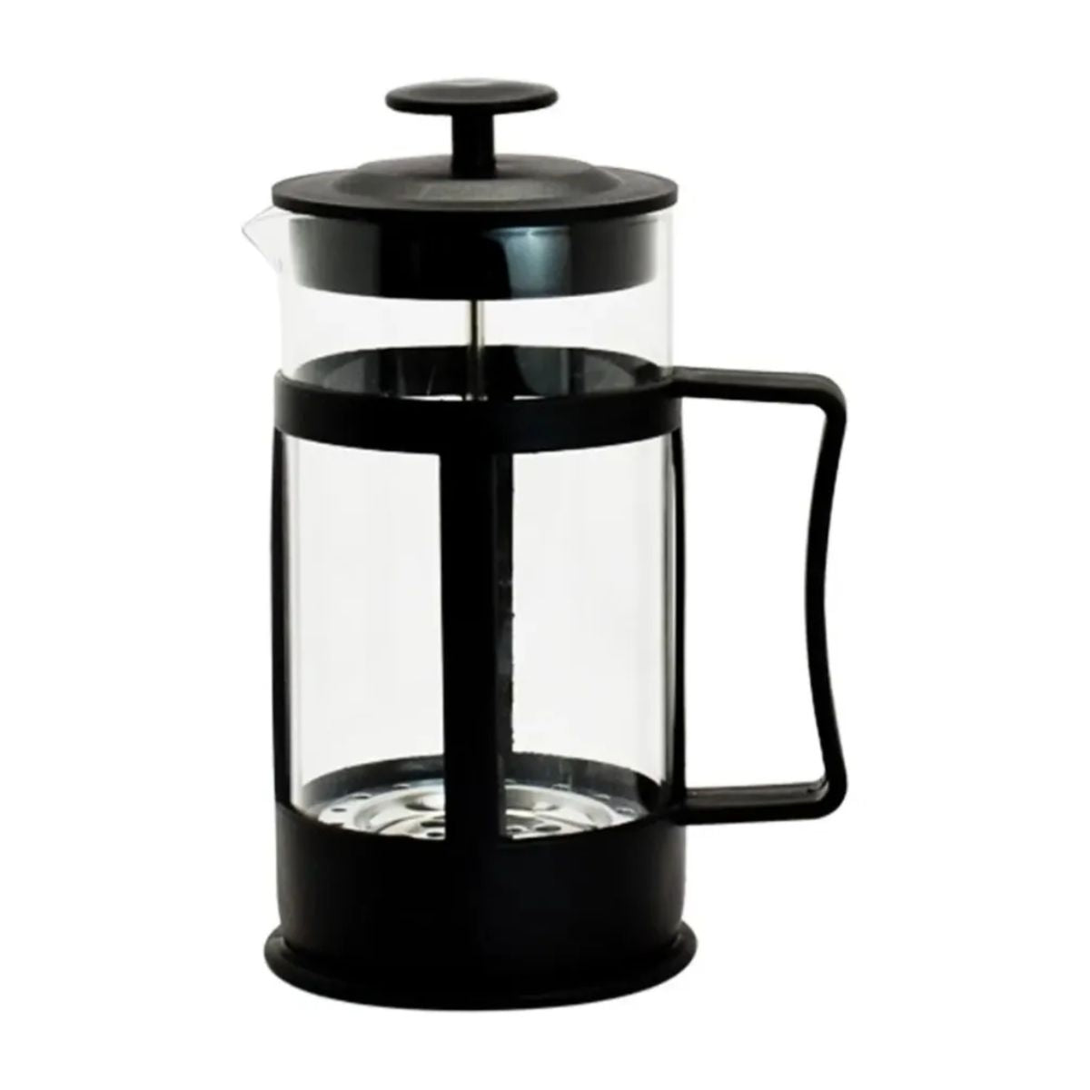 Cafetera Individial Prensa Francesa 350ml De Vidrio 5 Piezas Negro