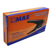 Perforadora Metalica Gafete Mae 1 Orificio Recolector Basura