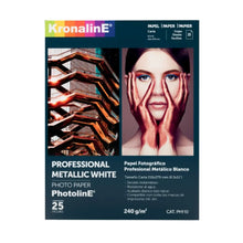 25 Hojas Papel Fotográfico Metallic White Kronaline Ph110 - Kronaline - uso