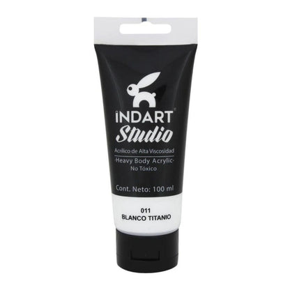 Pintura Acrilica Alta Viscosidad Indart Studio 100ml Colores - MarchanteMX