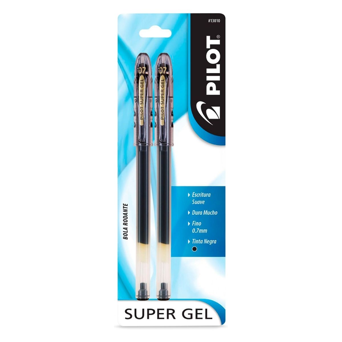 2 Boligrafos Pilot Super Gel Punto Fino Color A Elegir