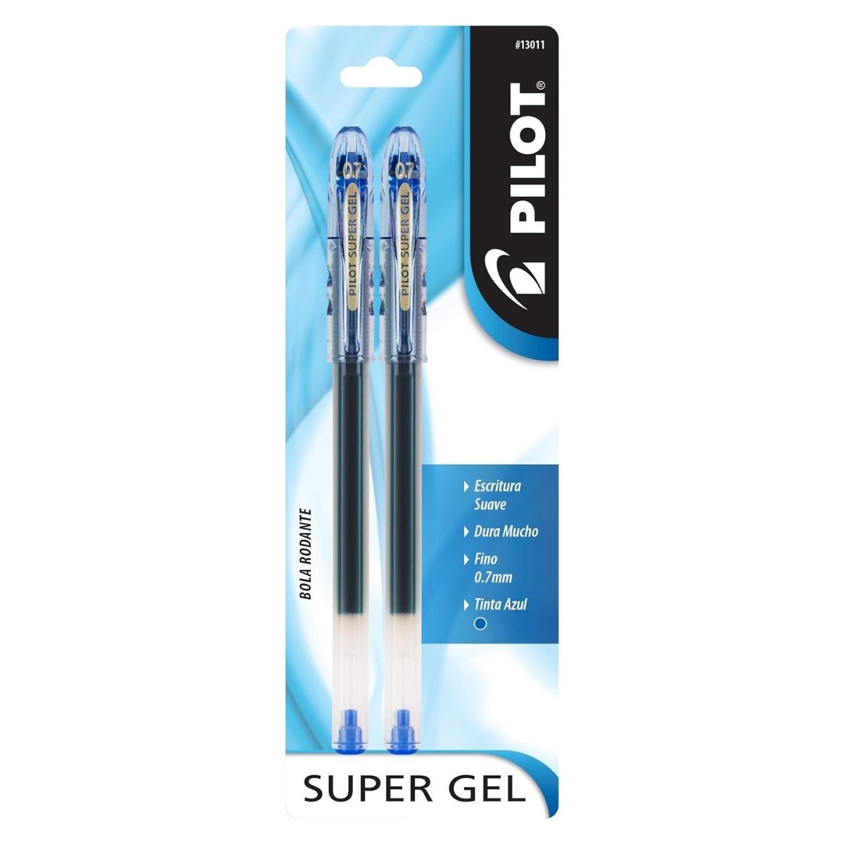 2 Boligrafos Pilot Super Gel Punto Fino Color A Elegir