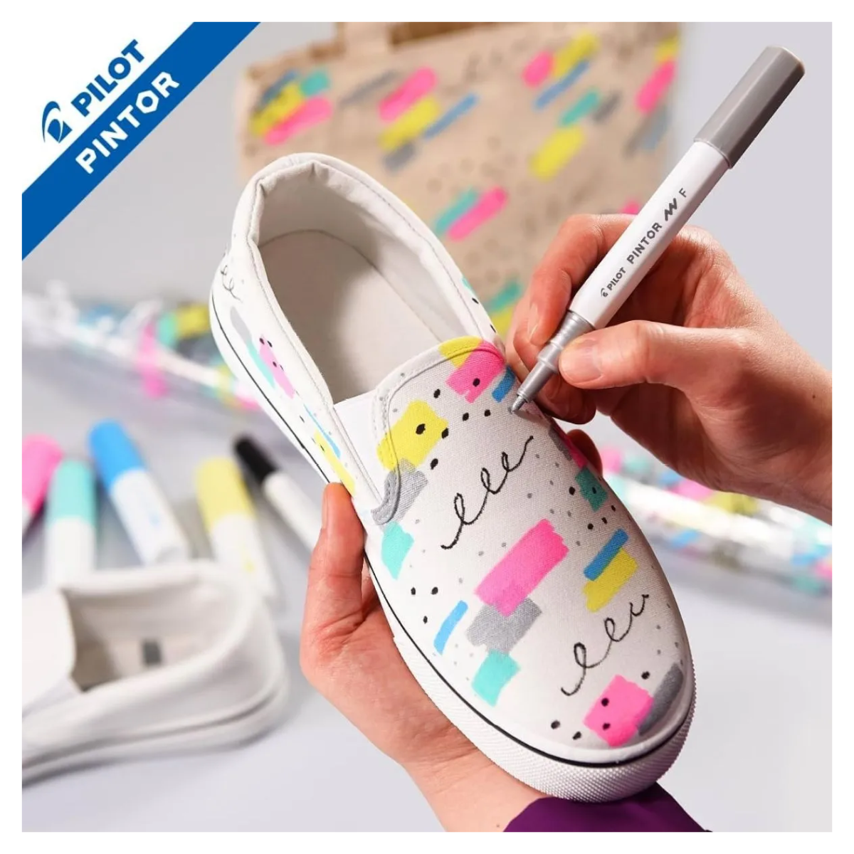 6 Marcadores Creativos Pilot Pintor Punto Mediano Pastel