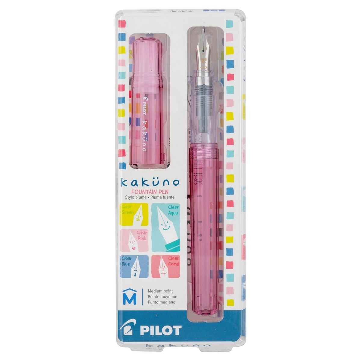 Pluma Fuente Kakuno Family Pilot Punto Mediano Tinta Negra