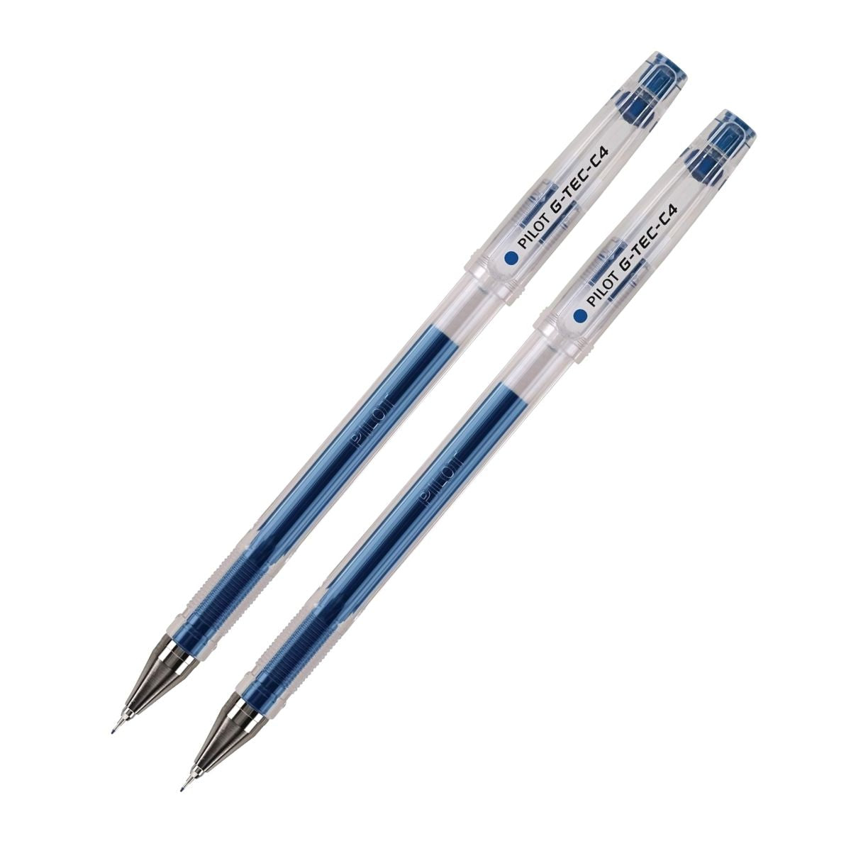 2 Plumas Gel Pilot G Tec C4 Extra Fino Tinta Color Azul