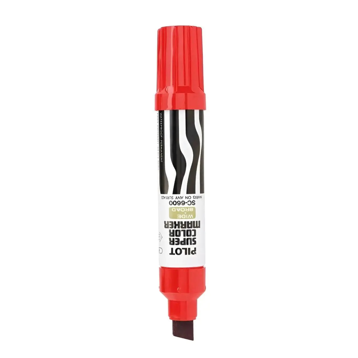1 Marcador Jumbo Pilot Rojo Permanente + Bote Tinta Refill Rojo - Pilot - vista lateral