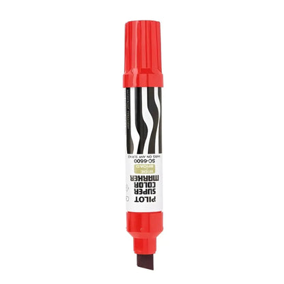 1 Marcador Jumbo Pilot Rojo Permanente + Bote Tinta Refill Rojo - Pilot - vista lateral