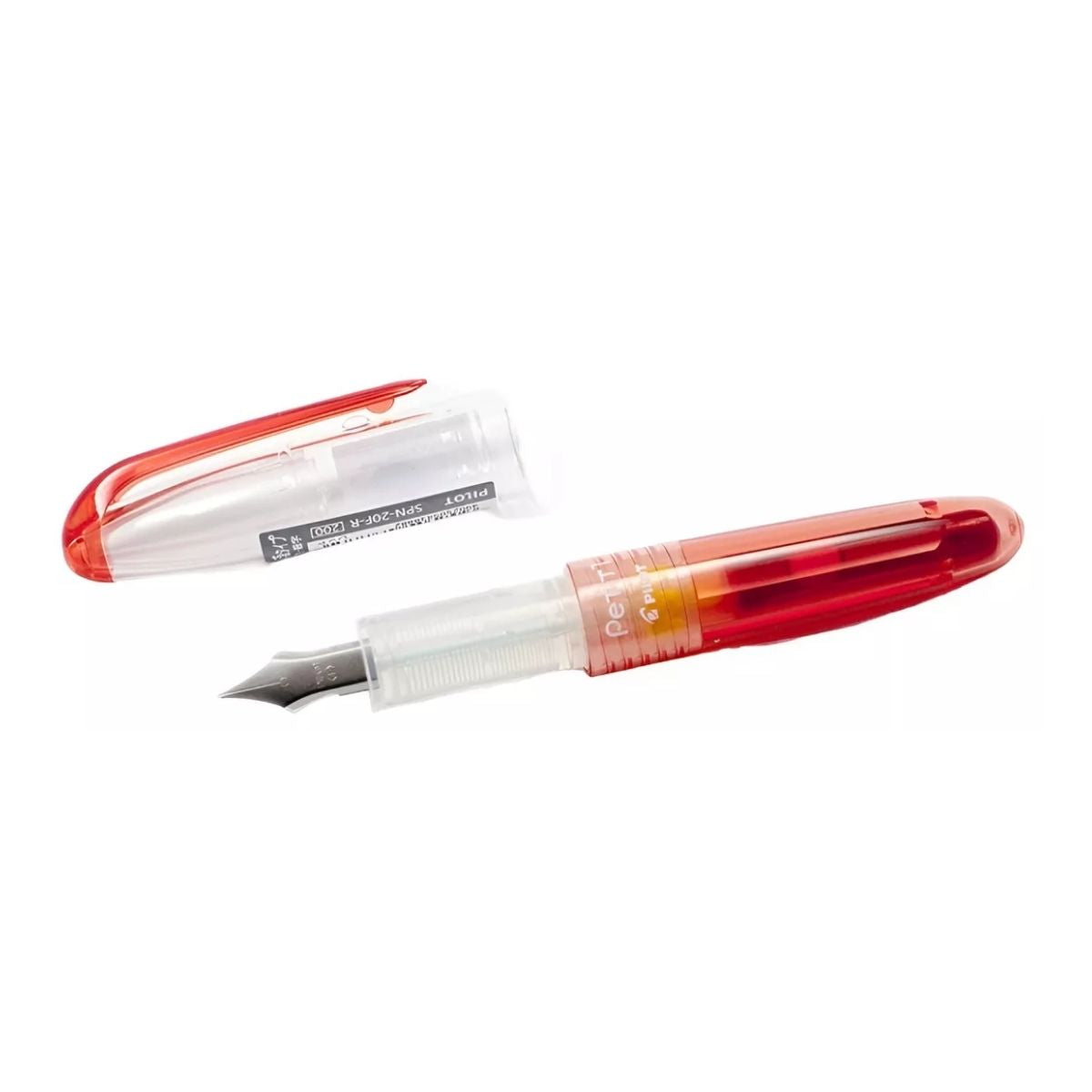 1 Pluma Fuente Pilot Petit Color Rojo Punta Fina Base Agua