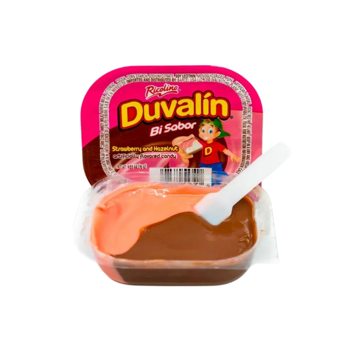 18 Duvalines Bisabor Ricolino Avellana Fresa 270g