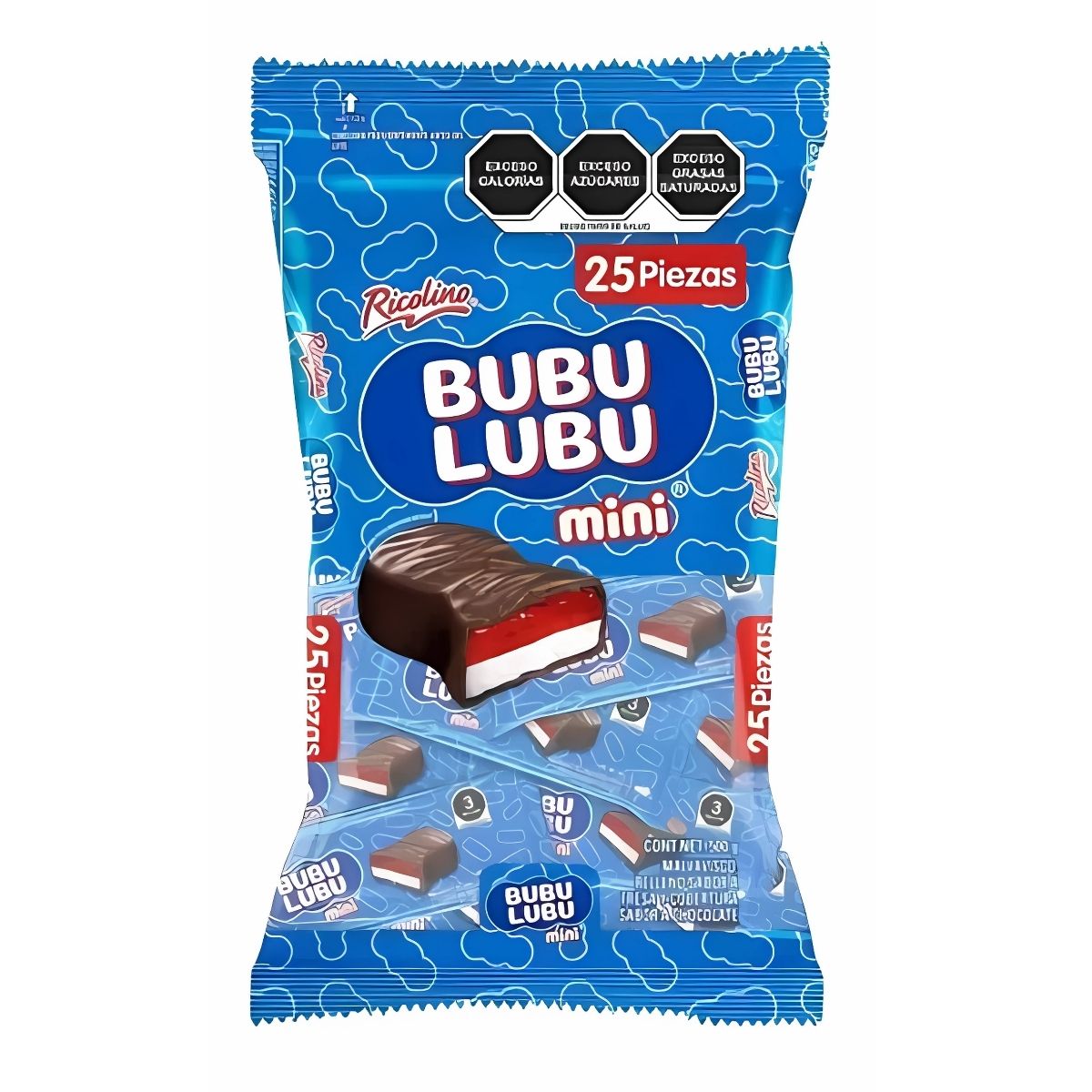 25pz Chocolate Mini Bubulubu Ricolino 500g