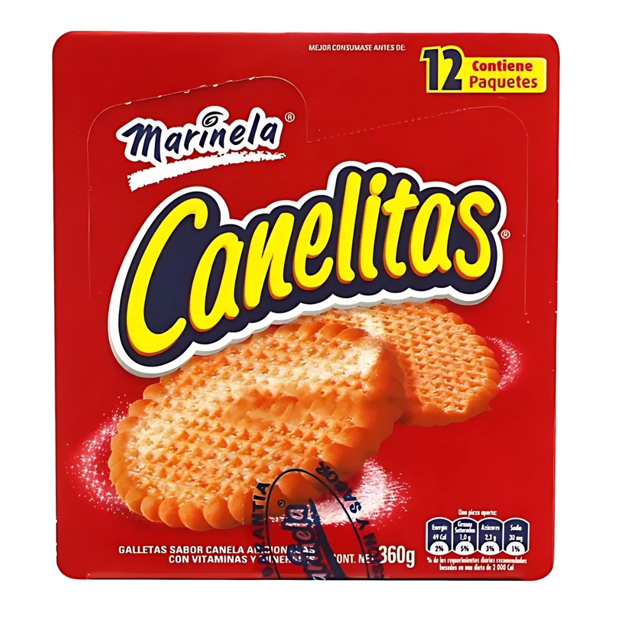 Pack 12 Galletas Canelitas Marinela 30g C/paquetin