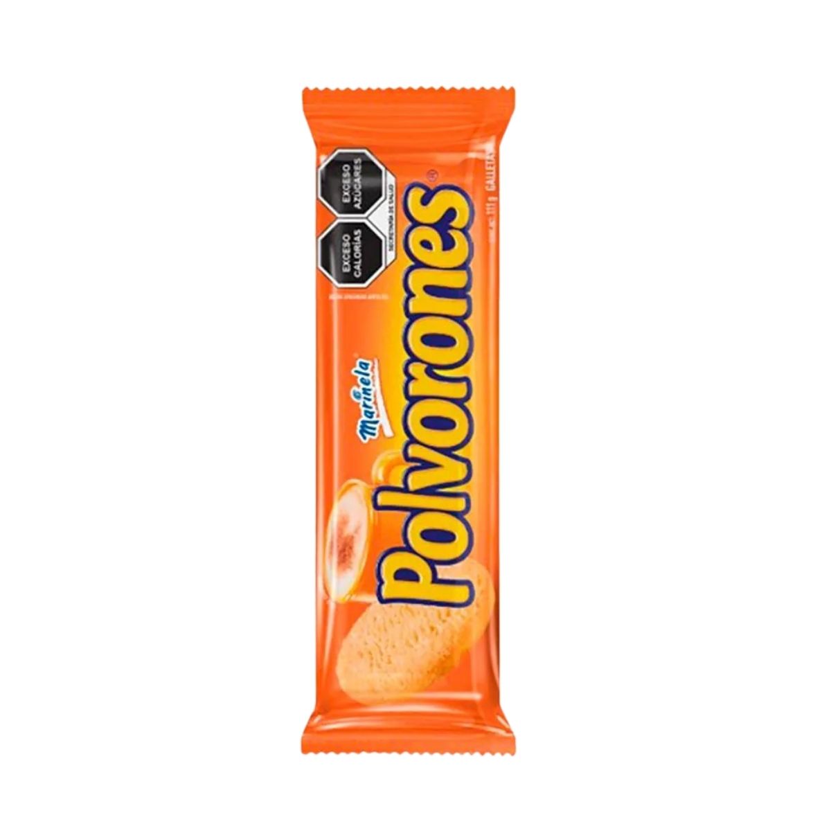 Pack 12 Galletas Polvorones Marinela Sabor Naranja 444gr