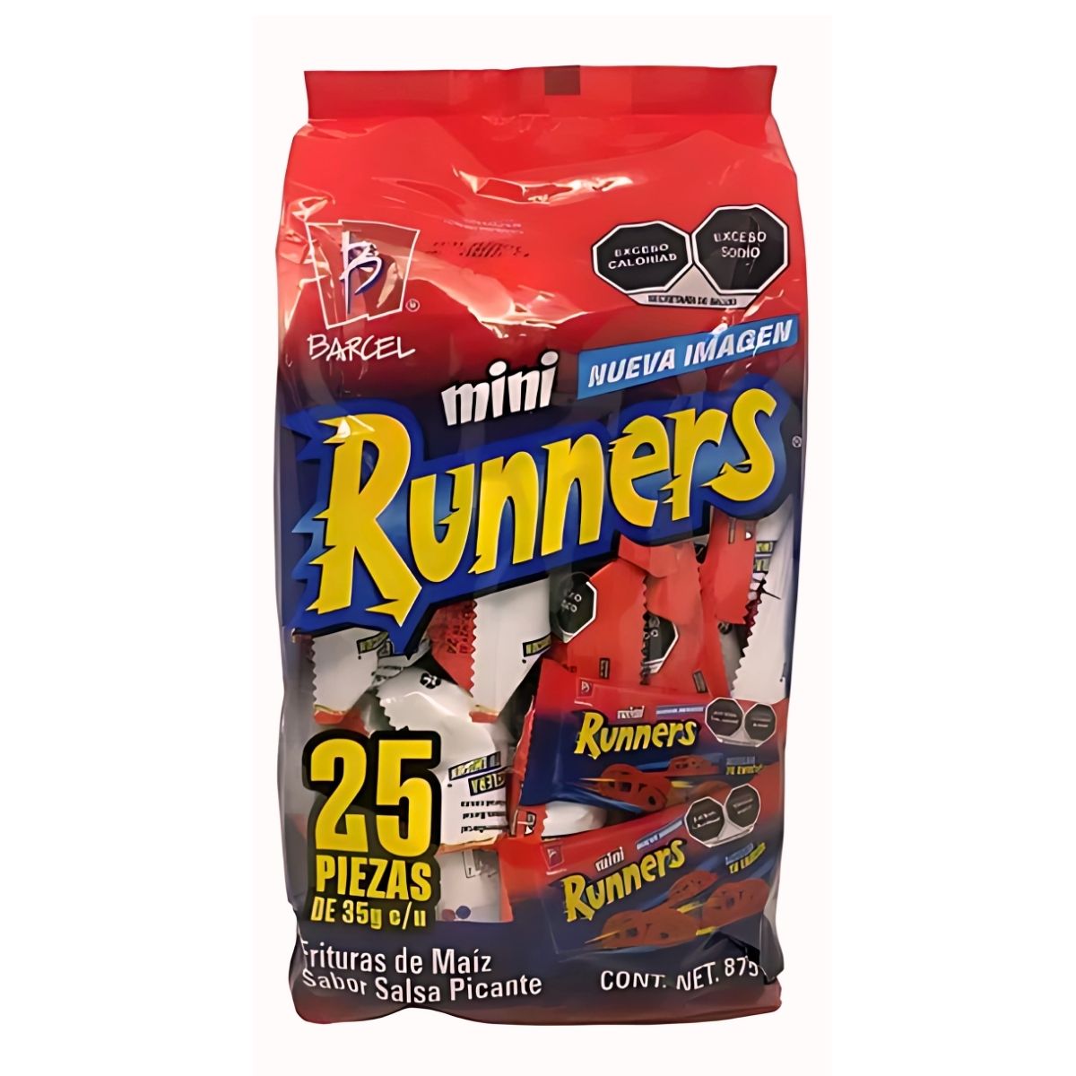 Bolsa 25 Mini Runners Barcel Botana Enchilada 35gr C/u