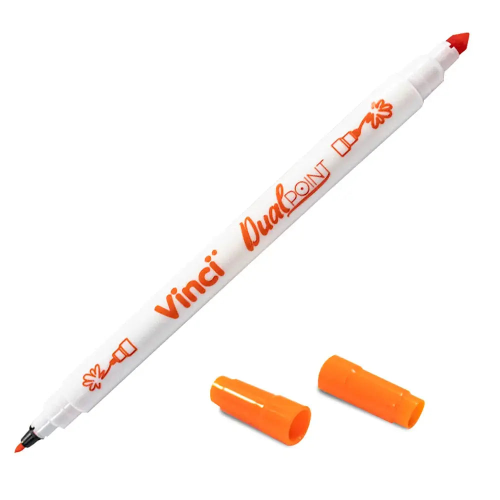 Marcador Plumón Doble Punta Vinci Trazo Fino Y Grueso Set 10 Piezas - Marchante MX