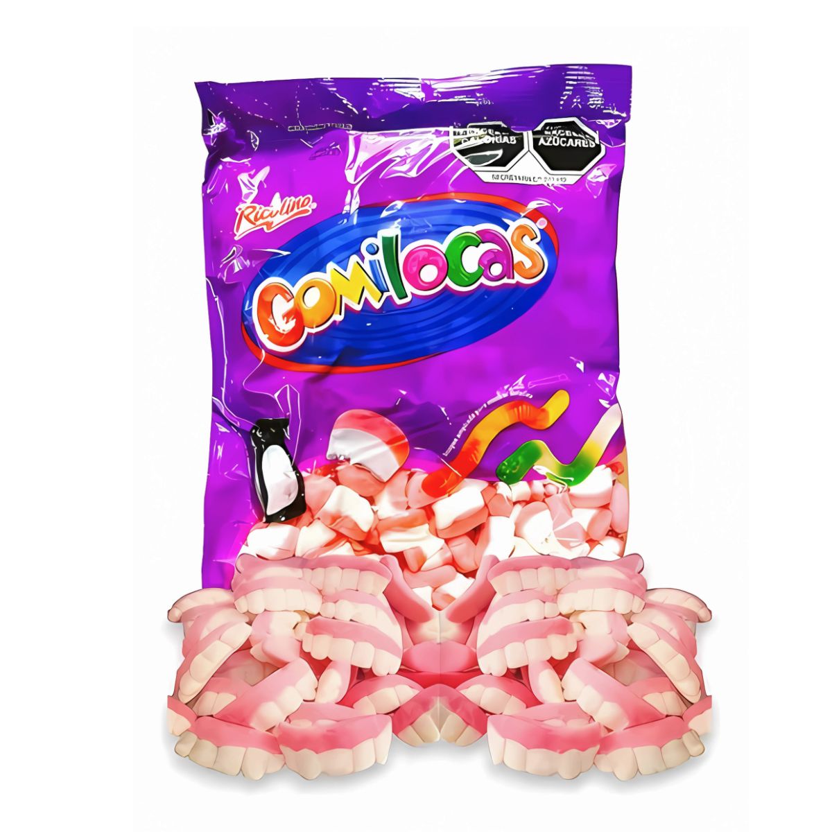 1 Kg Gomitas Forma Dientes Gomilocas Ricolino Suaves Dulces