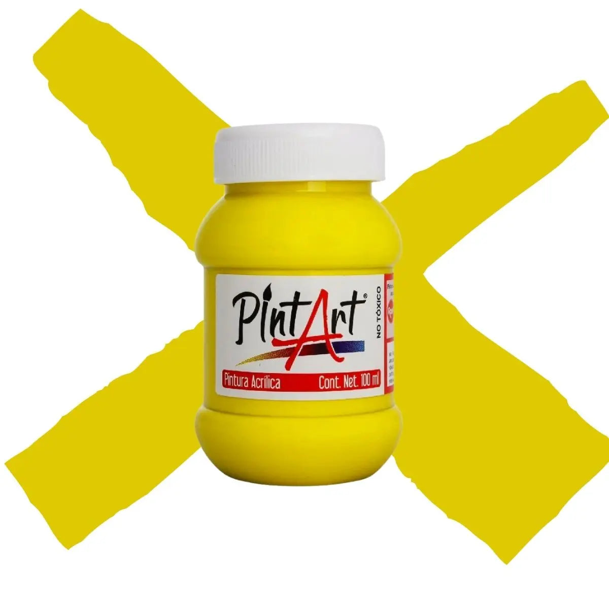 Pintura Acrilica Pintart Estudiante 100ml Color a elegir Amarillo Cadmio Claro - Roel