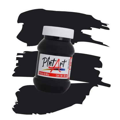 Pintura Acrilica Pintart Estudiante 100ml Color a elegir Negro - Roel