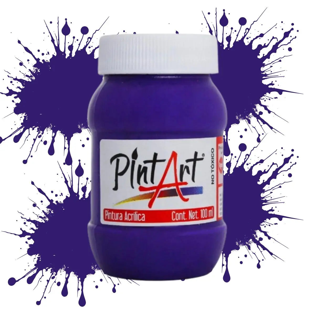 Pintura Acrilica Pintart Estudiante 100ml Color a elegir Violeta - Pintart