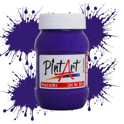 Pintura Acrilica Pintart Estudiante 100ml Color a elegir Violeta - Pintart