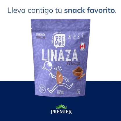 Linaza Molida 1kg - Premier - vista lateral