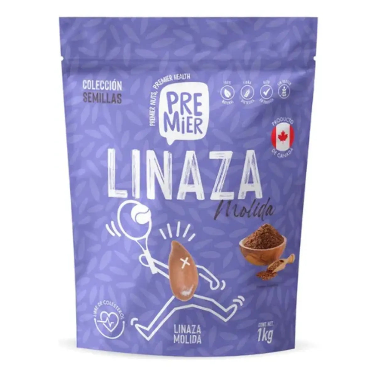 Linaza Molida 1kg - Premier - vista trasera