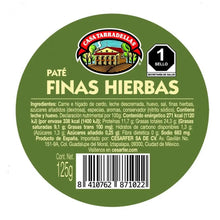 Paté de Finas Hierbas 125g - Cesarfer