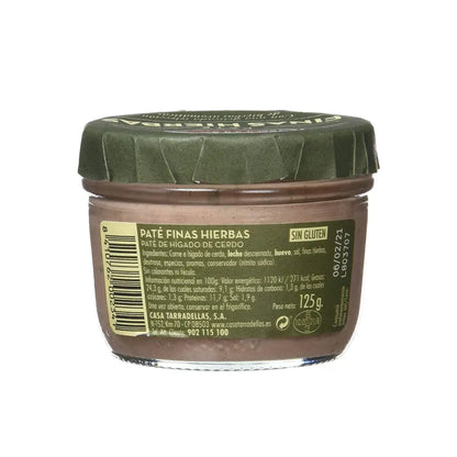 Paté de Finas Hierbas 125g - Cesarfer - detalle