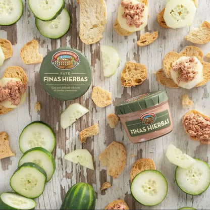 Paté de Finas Hierbas 125g - Cesarfer - vista lateral