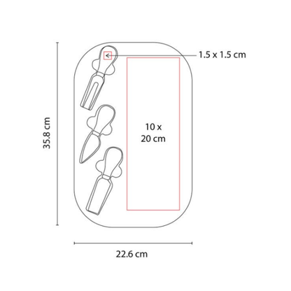 Set Tabla Cuchillo Tenedor Lesoto Promoopcion Queso Madera