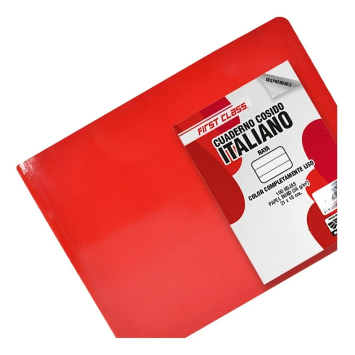 Pack 6 Cuaderno Italiano Cosido First Class 100 Hojas Raya First Class
