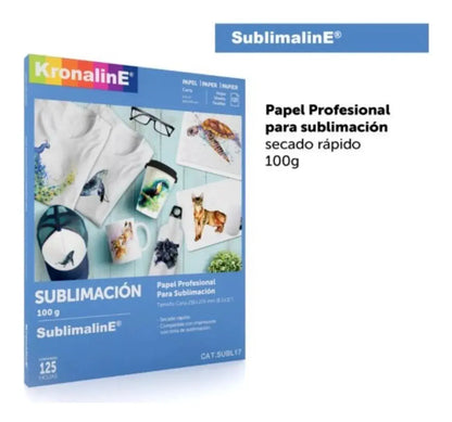 Pack 2 Hojas Papel Sublimación Kronaline SUBL17 Carta 125 Hojas c/u - Marchante MX