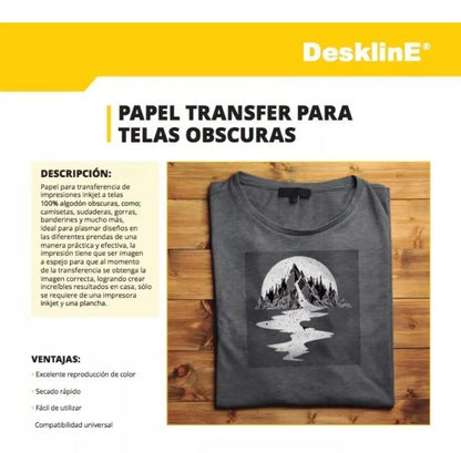 2 Pack Papel Transfer Telas Obscuras 10 Hojas Tr305 - Kronaline