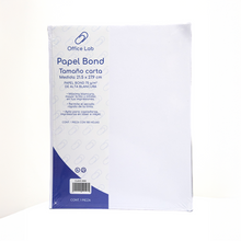 Paquete 100 Hojas Papel Bond Office Lab Carta 75gr