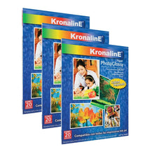 Papel Fotográfico Photoglossy Kronaline PH347 Carta 20 Hojas c/u 3 PIEZA - Kronaline - empaque