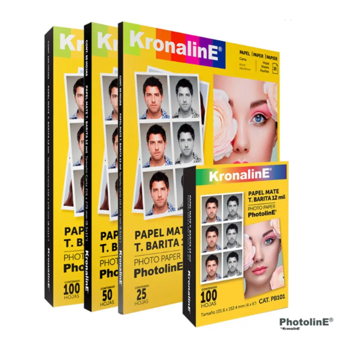 Papel Fotográfico Barita Mate Kronaline Carta Pb025 25 Hojas - Kronaline - empaque