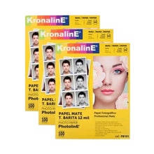 Papel Fotografico Barita Mate Kronaline Pb101 100 Hojas c/u .010 x .015 m 3 PIEZA - Kronaline - vista lateral