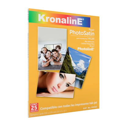 Papel Photo Satin Inkjet Kronaline Ph393 Carta 260g 25 Hojas c/u Kronaline