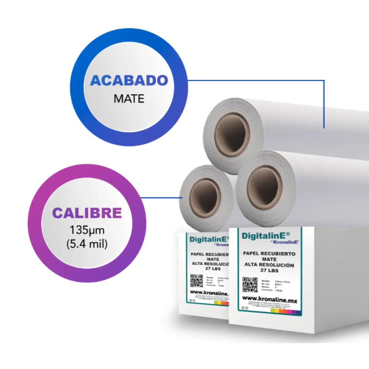 Papel Recubierto Mate Alta Resolución Bj331 Kronaline - Kronaline - vista trasera