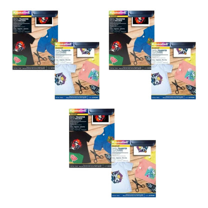 Papel Transfer Kronaline Carta Diseño 1 Claro + 1 Obscuro Telas c/u 3 PIEZA - Kronaline - detalle