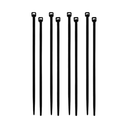 Paquete 10 Bolsas con 50 Cinchos de Plástico Negro Aksi 30 cm x 4.6 mm - Aksi