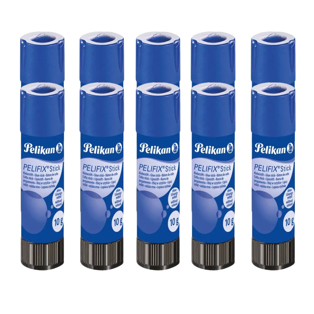 Paquete 10 Piezas Lapiz Adhesivo Pelikan Pelifix Escolar Pelikan