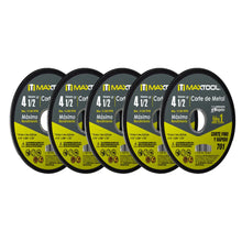 Paquete de 25 Discos de Corte Metal 4 1/2" x 1mm Maxtool Tipo 1 - Aksi