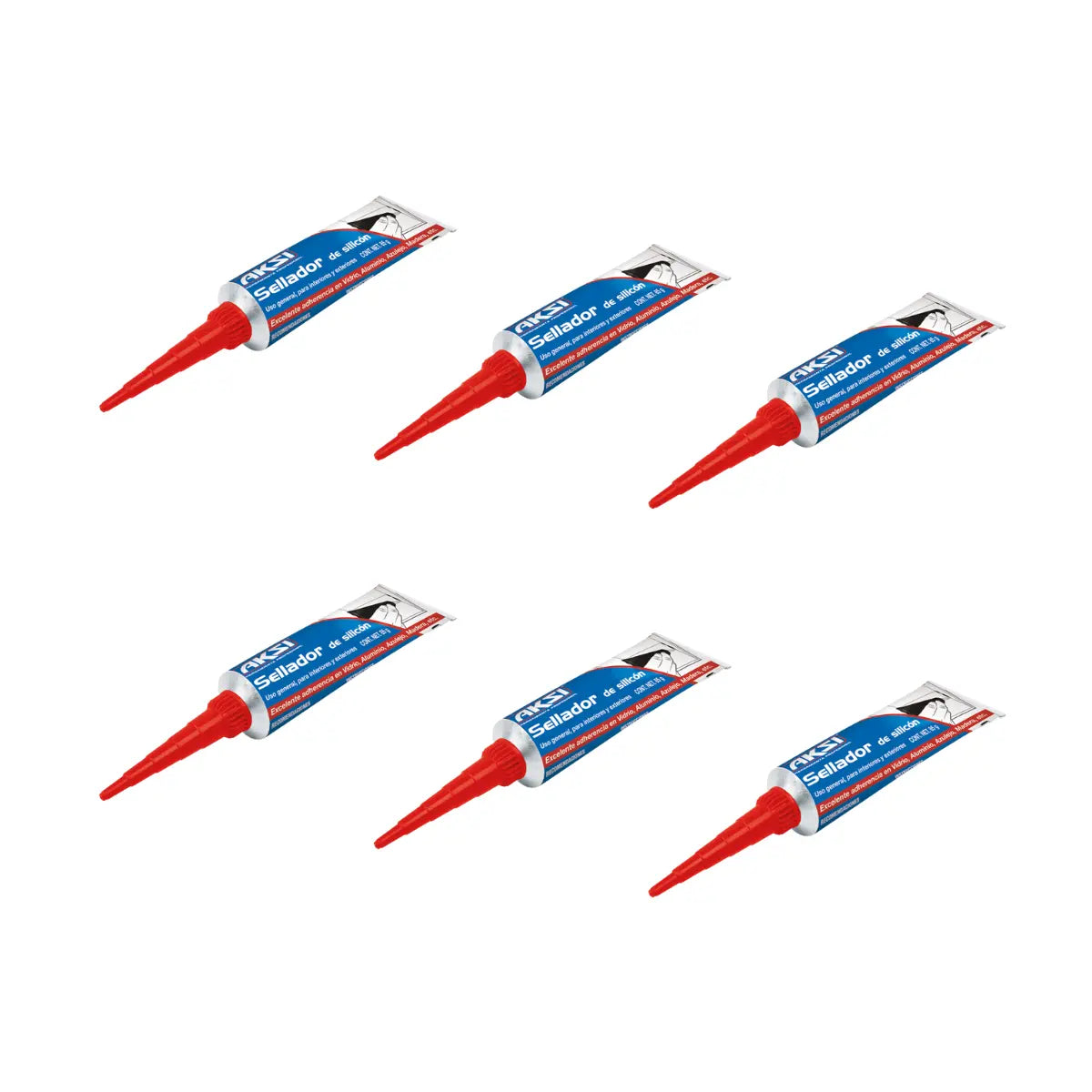 Sellador de Silicon AKSI 85g Transparente Aksi