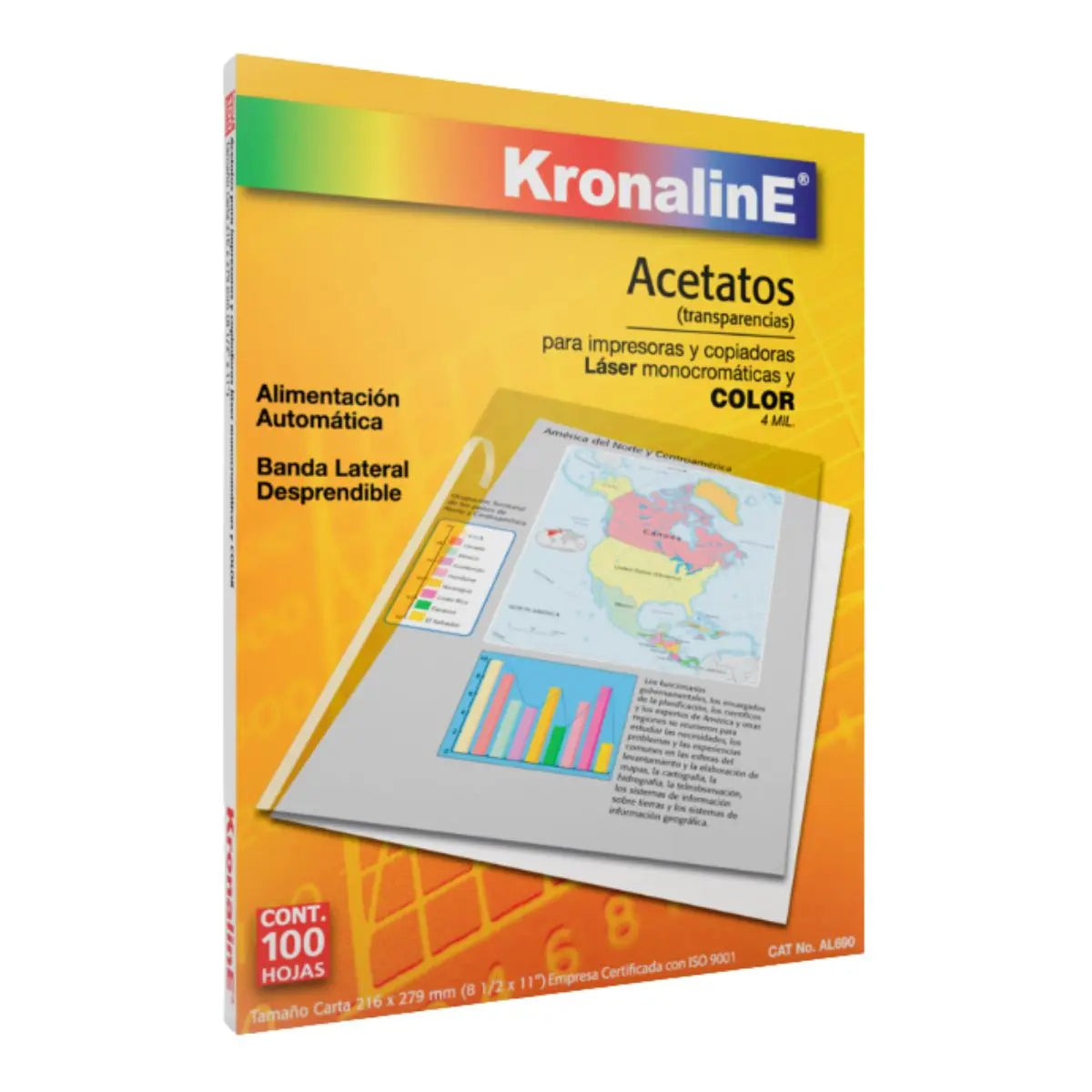 Película Acetato Laser Impresora Toner Kronaline 100h Al690 - Kronaline
