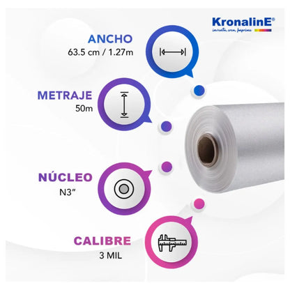 Película Laminar Plastificar Ltx10 Frío Laminado Sup Arena - Kronaline - vista trasera